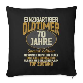 70 Years Unique Classic 70th Birthday - Sofa pillowcase 17,3'' x 17,3'' (45 x 45 cm) - black - Front