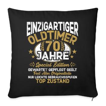 70 Years Unique Classic 70th Birthday - Sofa pillowcase 17,3'' x 17,3'' (45 x 45 cm) - black - Front