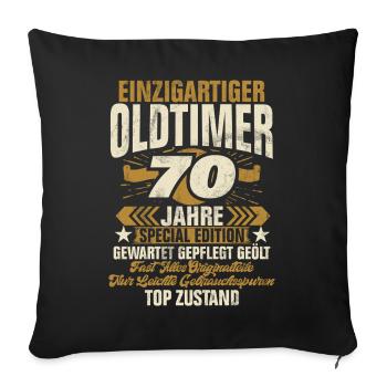 70 Years Unique Classic 70th Birthday - Sofa pillowcase 17,3'' x 17,3'' (45 x 45 cm) - black - Front