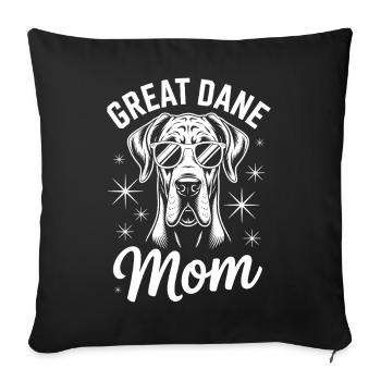 Dogue Allemand disant drôle Cadeau Dogue Allemand - Housse de coussin décorative 45 x 45 cm - noir - Devant