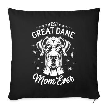 Dogue Allemand disant drôle Cadeau Dogue Allemand - Housse de coussin décorative 45 x 45 cm - noir - Devant