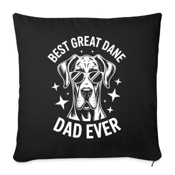 Dogue Allemand disant drôle Cadeau Dogue Allemand - Housse de coussin décorative 45 x 45 cm - noir - Devant