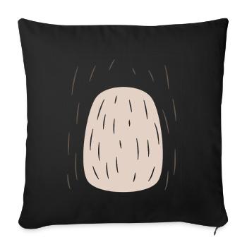 Paresseux Ventre Paresseux DIY Facile Costume Drôle Cadeau - Housse de coussin décorative 45 x 45 cm - noir - Devant