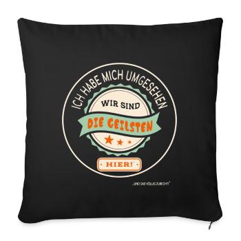Nous sommes les plus chauds – Retro Team Design - Housse de coussin décorative 45 x 45 cm - noir - Devant