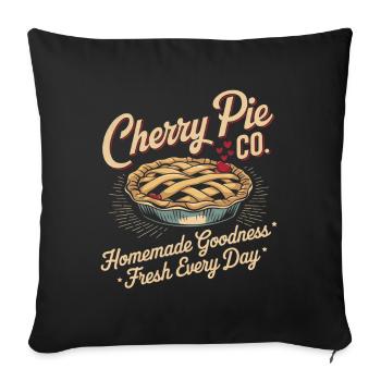 Vintage Bakery Advertising - Sofa pillowcase 17,3'' x 17,3'' (45 x 45 cm) - black - Front