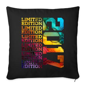 ÉDITION LIMITÉE 2017 9 ANS 9E ANNIVERSAIRE - Housse de coussin décorative 45 x 45 cm - noir - Devant