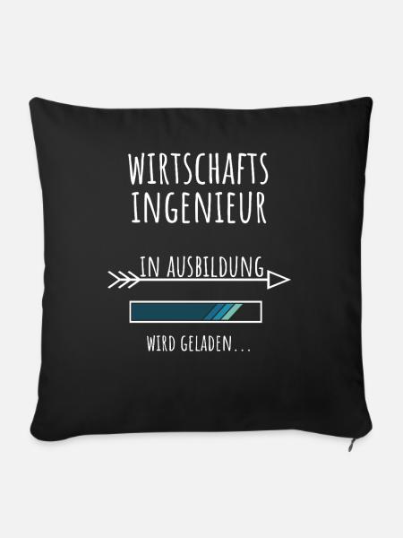 Wirtschaftsingenieurwesen Studium Beruf Ausbildung - Sofakissenbezug 45 x 45 cm - Schwarz