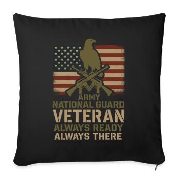 Army Veteran National Guard Veteran in - Sofa pillowcase 17,3'' x 17,3'' (45 x 45 cm) - black - Front