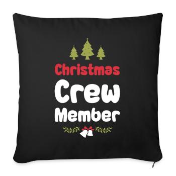 Weihnachten Crew Christmas - Sofa pillowcase 17,3'' x 17,3'' (45 x 45 cm) - black - Front