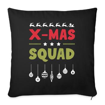 X-Mas Squad - Sofa pillowcase 17,3'' x 17,3'' (45 x 45 cm) - black - Front