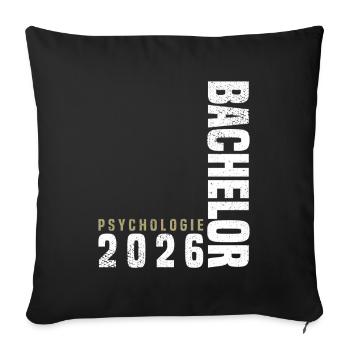Psychology Bachelor 2026 - Sofa pillowcase 17,3'' x 17,3'' (45 x 45 cm) - black - Front