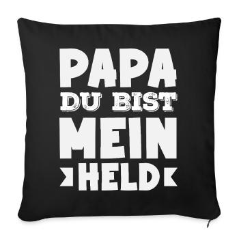 Funny Father's Day Gift Dad Beer - Sofa pillowcase 17,3'' x 17,3'' (45 x 45 cm) - black - Front