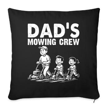 L’équipe de tonte de papa - Housse de coussin décorative 45 x 45 cm - noir - Devant