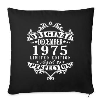 Décembre 1975 Jubilé 1975 Légendes Décembre - Housse de coussin décorative 45 x 45 cm - noir - Devant