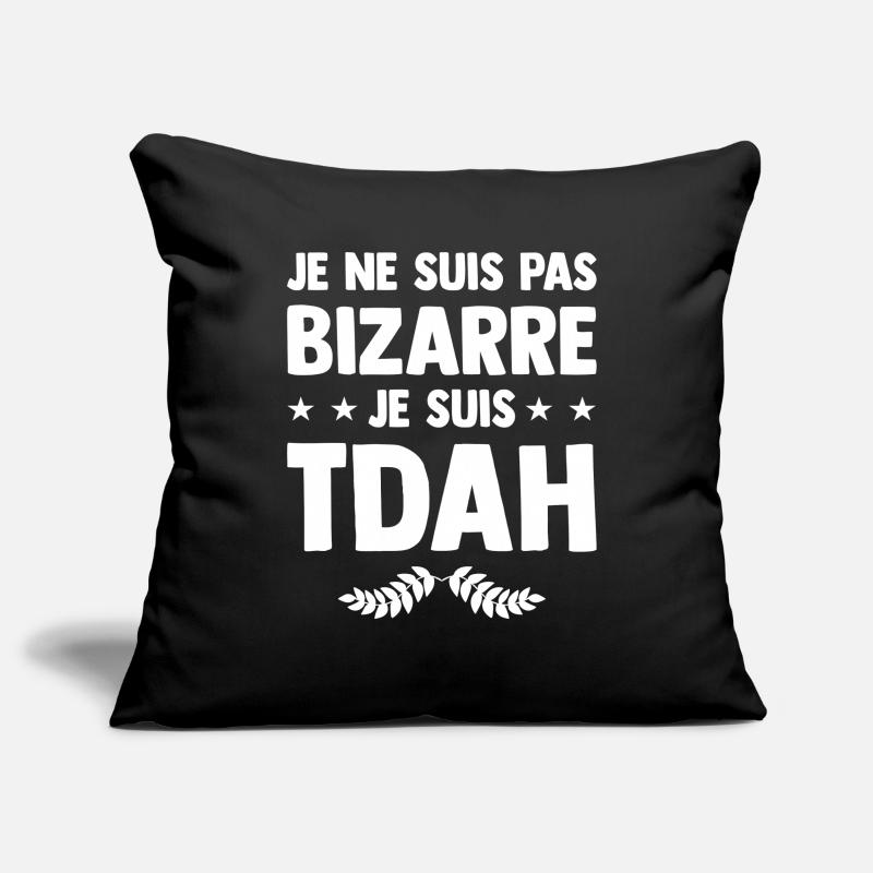 I am ADHD - Hyperactive Hyperactivity Humor Sofa pillowcase 17,3'' x 17,3'' (45 x 45 cm)