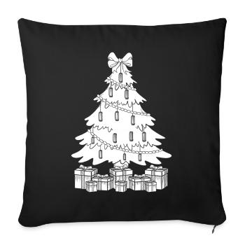 Harmonica Musican Christmas Tree Harmonica - Sofakissenbezug 45 x 45 cm - Schwarz - Vorne
