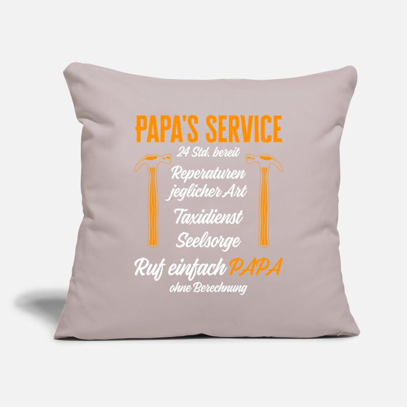 Dad's Service Repairs 24h / Funny Humor Sofa pillowcase 17,3'' x 17,3'' (45 x 45 cm)