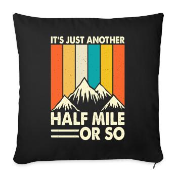 Hiking Hiker Mountaineer Gift - Sofa pillowcase 17,3'' x 17,3'' (45 x 45 cm) - black - Front