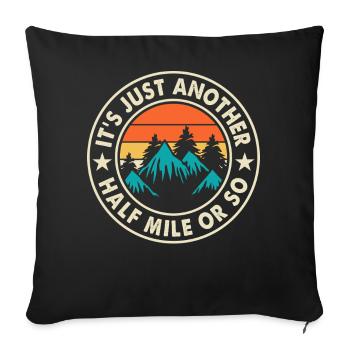 Hiking Hiker Mountaineer Gift - Sofa pillowcase 17,3'' x 17,3'' (45 x 45 cm) - black - Front