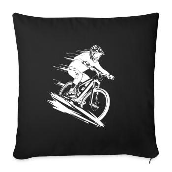 VTT Énergique VTT - Housse de coussin décorative 45 x 45 cm - noir - Devant