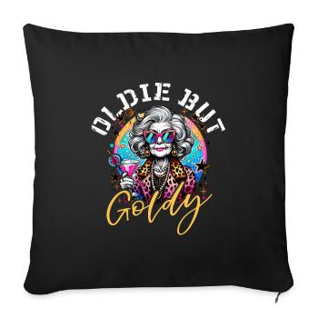 Oldie But Goldy Strong And Stylish - Sofa pillowcase 17,3'' x 17,3'' (45 x 45 cm) - black - Front