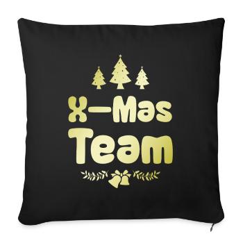 L’équipe X-Mas - Housse de coussin décorative 45 x 45 cm - noir - Devant
