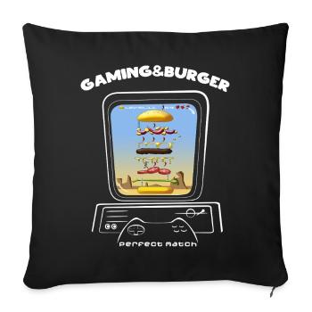 Camping - Sofa pillowcase 17,3'' x 17,3'' (45 x 45 cm) - black - Front