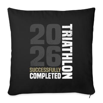 Triathlon 2026 - Sofa pillowcase 17,3'' x 17,3'' (45 x 45 cm) - black - Front