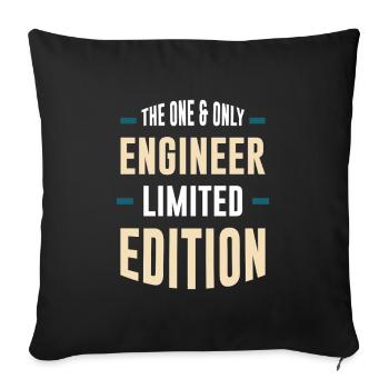 One&Only Engineer Limited Edition - Sofa pillowcase 17,3'' x 17,3'' (45 x 45 cm) - black - Front