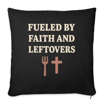 Christian Homeschool-Mother-Faith - Sofa pillowcase 17,3'' x 17,3'' (45 x 45 cm) - black - Front