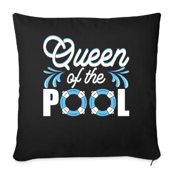 Natation Sports nautiques Float Gifts - Housse de coussin décorative 45 x 45 cm - noir - Devant