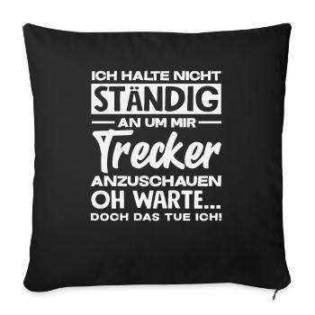 Tractor Driver Tractor Fan Funny Farm - Sofa pillowcase 17,3'' x 17,3'' (45 x 45 cm) - black - Front
