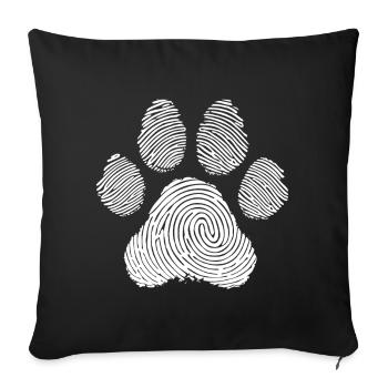 Animal Lover Dog Cat Art - Sofa pillowcase 17,3'' x 17,3'' (45 x 45 cm) - black - Front