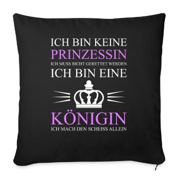 Playing the piano to the right Piano player Pianist - Sofa pillowcase 17,3'' x 17,3'' (45 x 45 cm) - black - Front