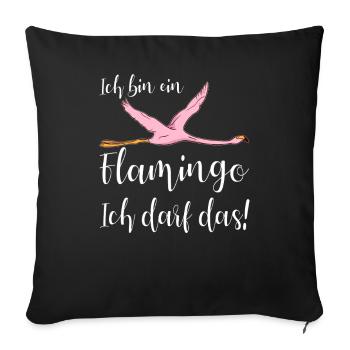 I'm not a princess, I'm a queen - Sofa pillowcase 17,3'' x 17,3'' (45 x 45 cm) - black - Front