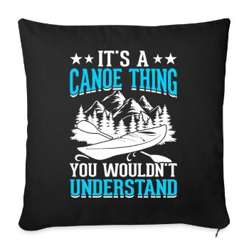 Kayak Kayaker Gifts Water Sports Outfits - Sofa pillowcase 17,3'' x 17,3'' (45 x 45 cm) - black - Front