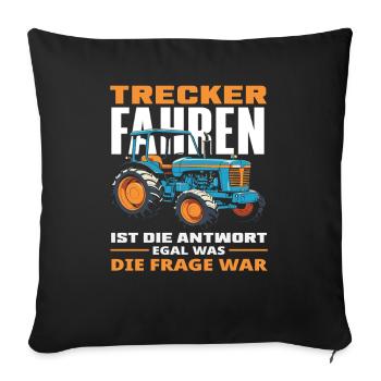 Tractor Driver Tractor Lover Funny Farm - Sofa pillowcase 17,3'' x 17,3'' (45 x 45 cm) - black - Front