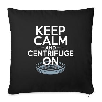 Lab Technician Keep Calm And Medical Technologist - Sofa pillowcase 17,3'' x 17,3'' (45 x 45 cm) - black - Front