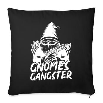 Gnome Costume Hommes Gnomes Gnomes Gangsters Gnome - Housse de coussin décorative 45 x 45 cm - noir - Devant