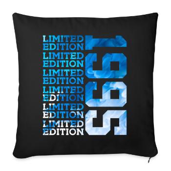 LIMITED EDITION 1995 31 YEARS 31ST BIRTHDAY - Sofa pillowcase 17,3'' x 17,3'' (45 x 45 cm) - black - Front