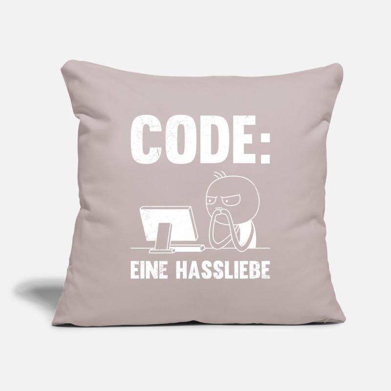 Coder CODE EINE HASSLIEBE LUSTIG Sofakissenbezug 45 x 45 cm
