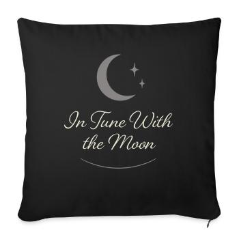 Moon Cycle Moon Goddess Intentionally - Sofa pillowcase 17,3'' x 17,3'' (45 x 45 cm) - black - Front
