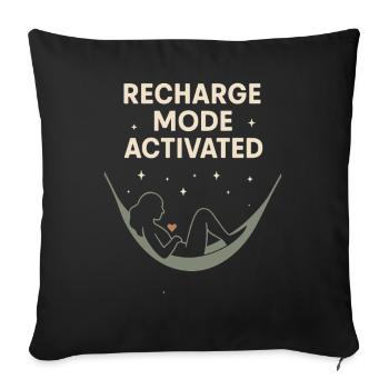 Femme Sauvage Nature Spirituelle Féminine - Housse de coussin décorative 45 x 45 cm - noir - Devant