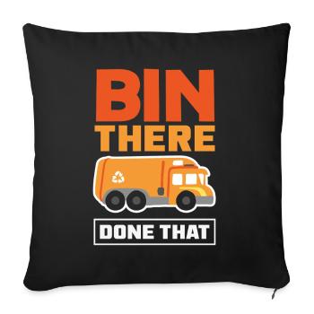 Garbage Day is my favorite day - Sofa pillowcase 17,3'' x 17,3'' (45 x 45 cm) - black - Front