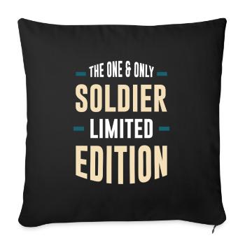 The One & Only Soldier Limited Edition - Sofa pillowcase 17,3'' x 17,3'' (45 x 45 cm) - black - Front