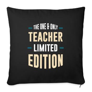 Only Teacher Limited Edition - Sofa pillowcase 17,3'' x 17,3'' (45 x 45 cm) - black - Front