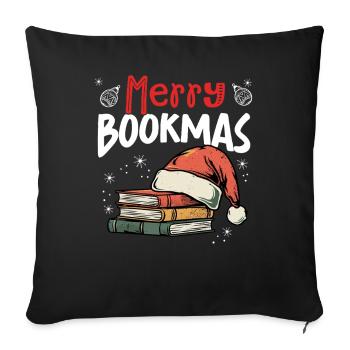 Joyeux Noël de livre, un Noël drôle pour - Housse de coussin décorative 45 x 45 cm - noir - Devant