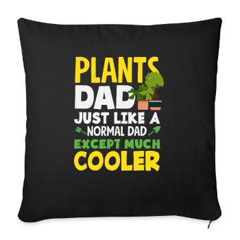 Garden & Plant Lovers Gifts - Sofa pillowcase 17,3'' x 17,3'' (45 x 45 cm) - black - Front