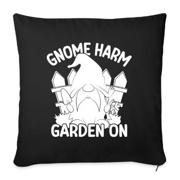 Gnome Costume Men Gnome Harm Garden sur Gnome - Housse de coussin décorative 45 x 45 cm - noir - Devant