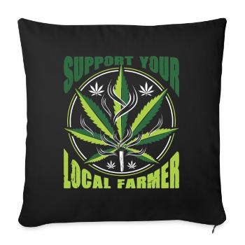 Funny Stoner Outfits - Sofa pillowcase 17,3'' x 17,3'' (45 x 45 cm) - black - Front